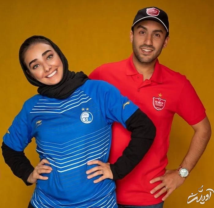 پویان گنجی و همسرش